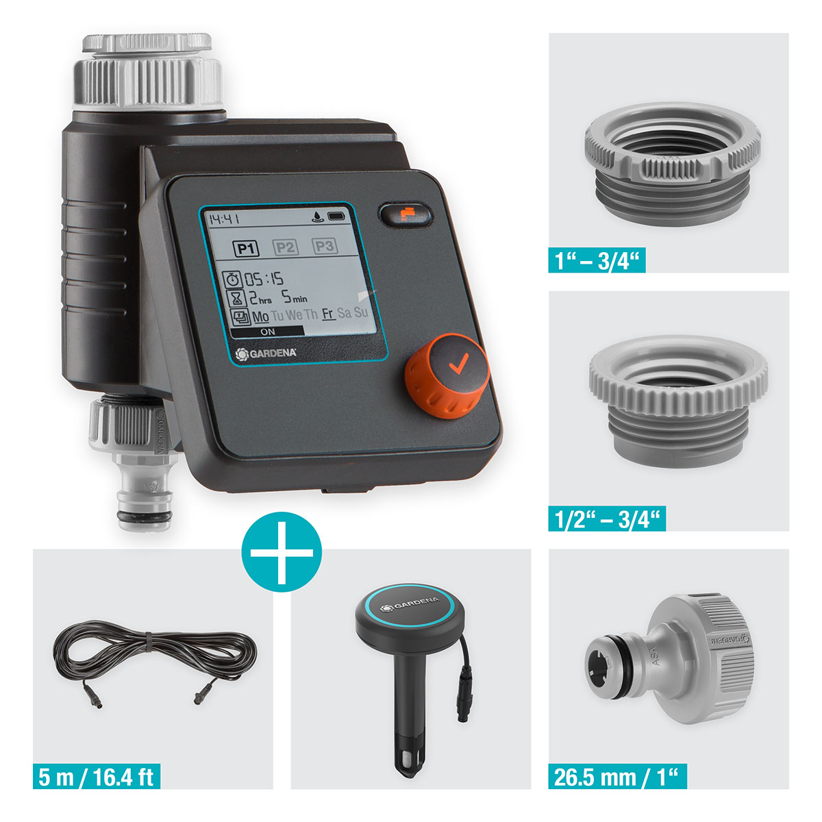 Bevattningsdator Gardena Select Set med Sensor