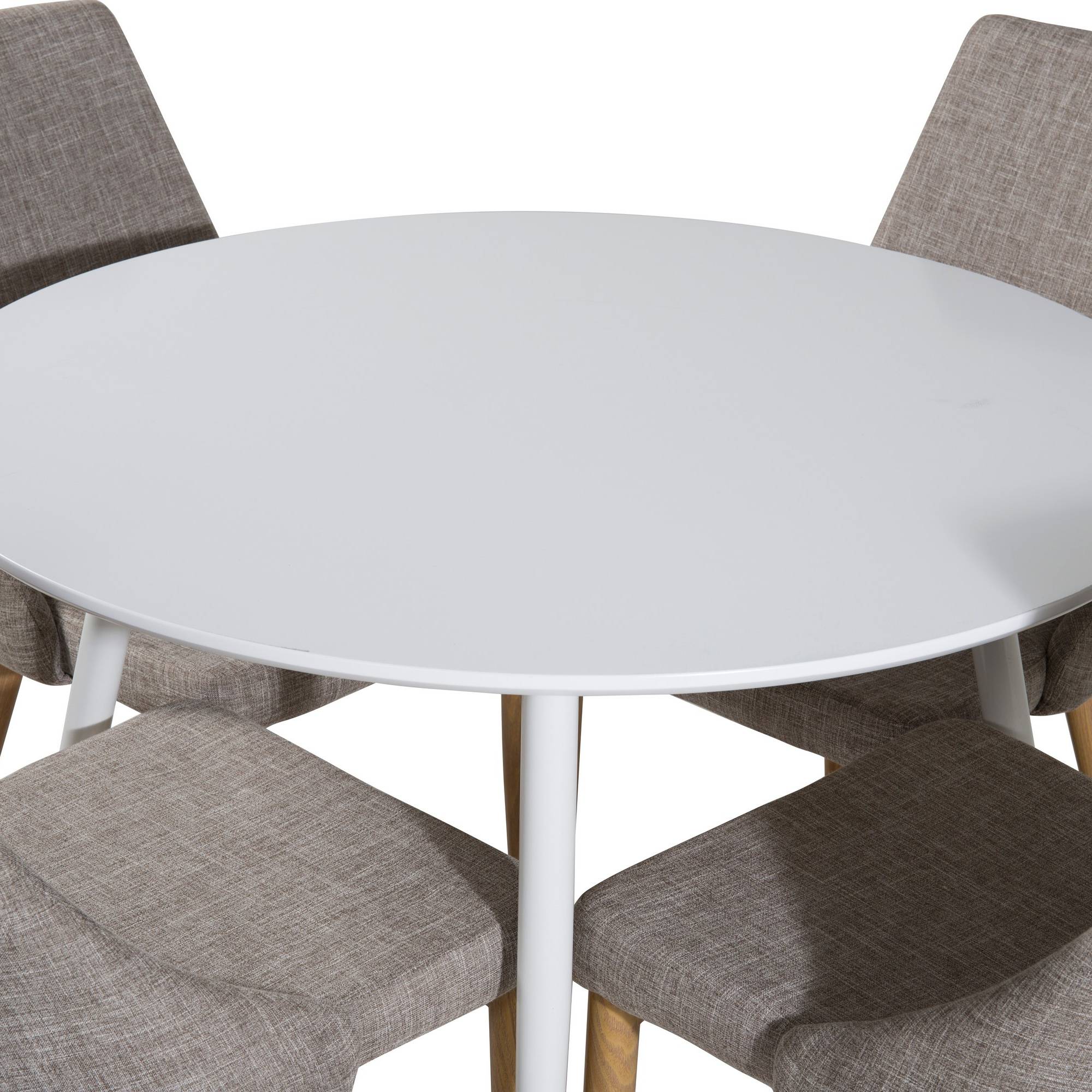 Matgrupp Basic Home Ridones Runt100 cm med 4 Ludvig Matstol