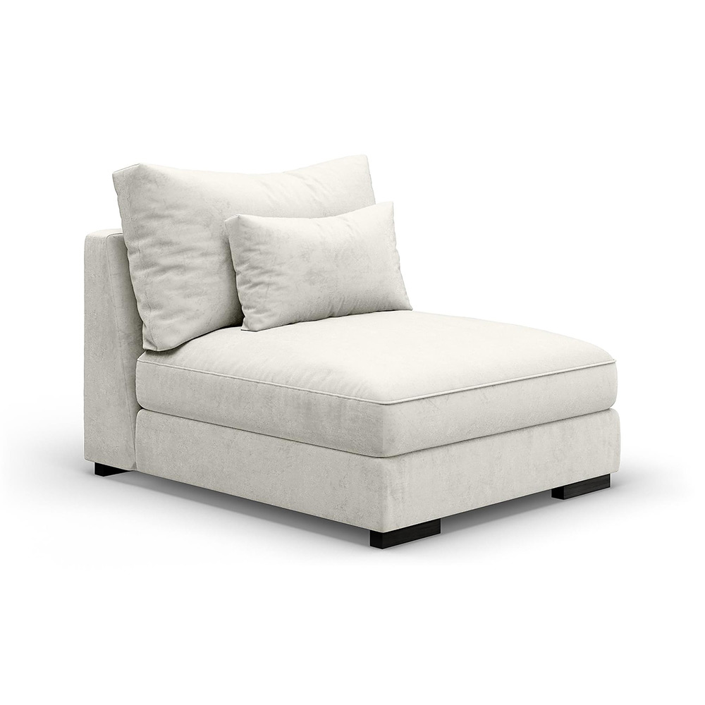 Dubai Mittmodul Sammet Beige/Grå