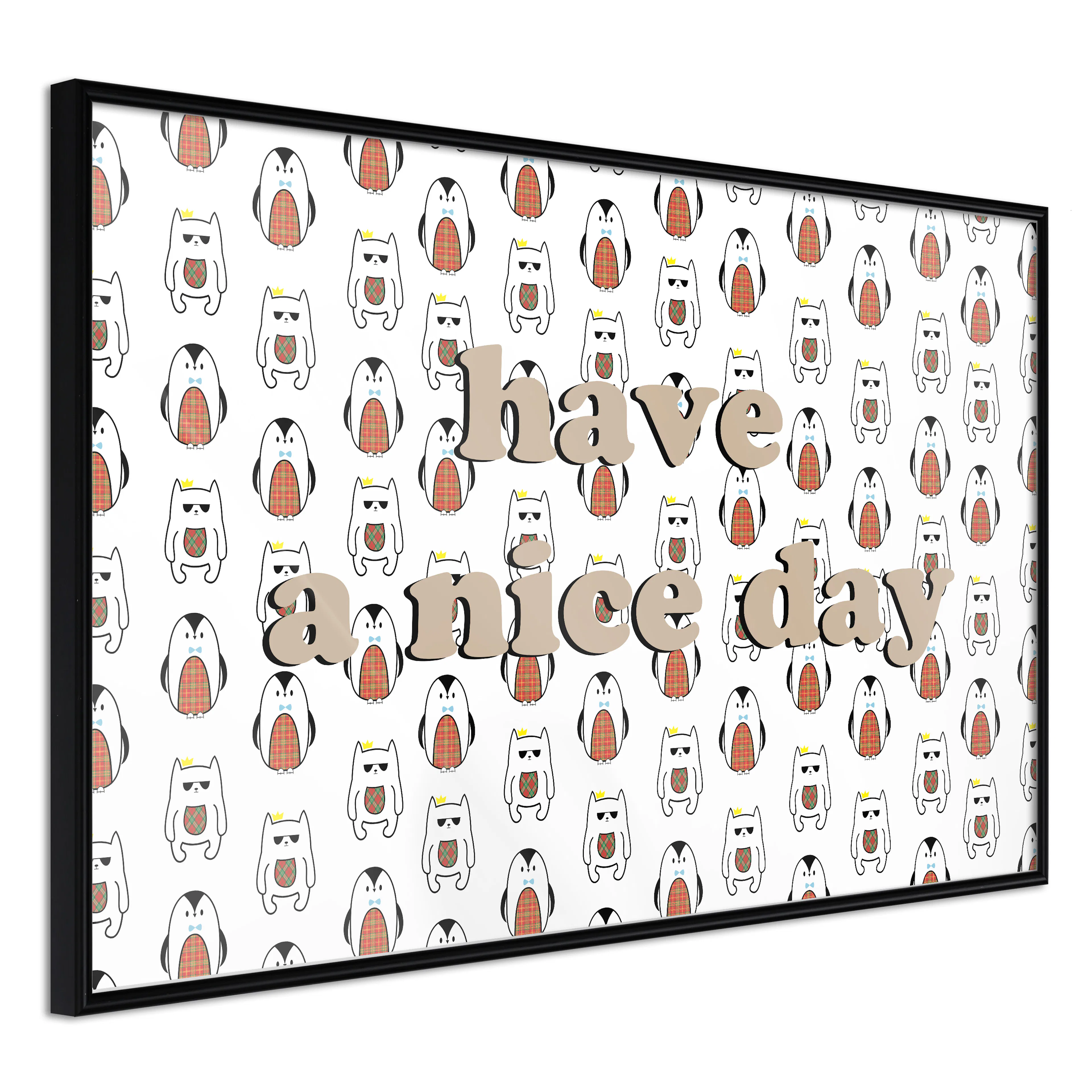 Affisch - Have a Nice Day [Poster] 30x20 Svart ram, 30x20 cm