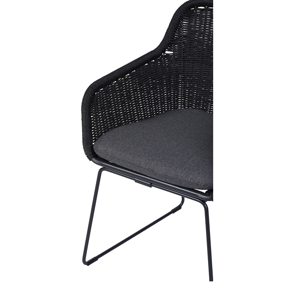 GARDEN CHAIR W/CUSHION Grå