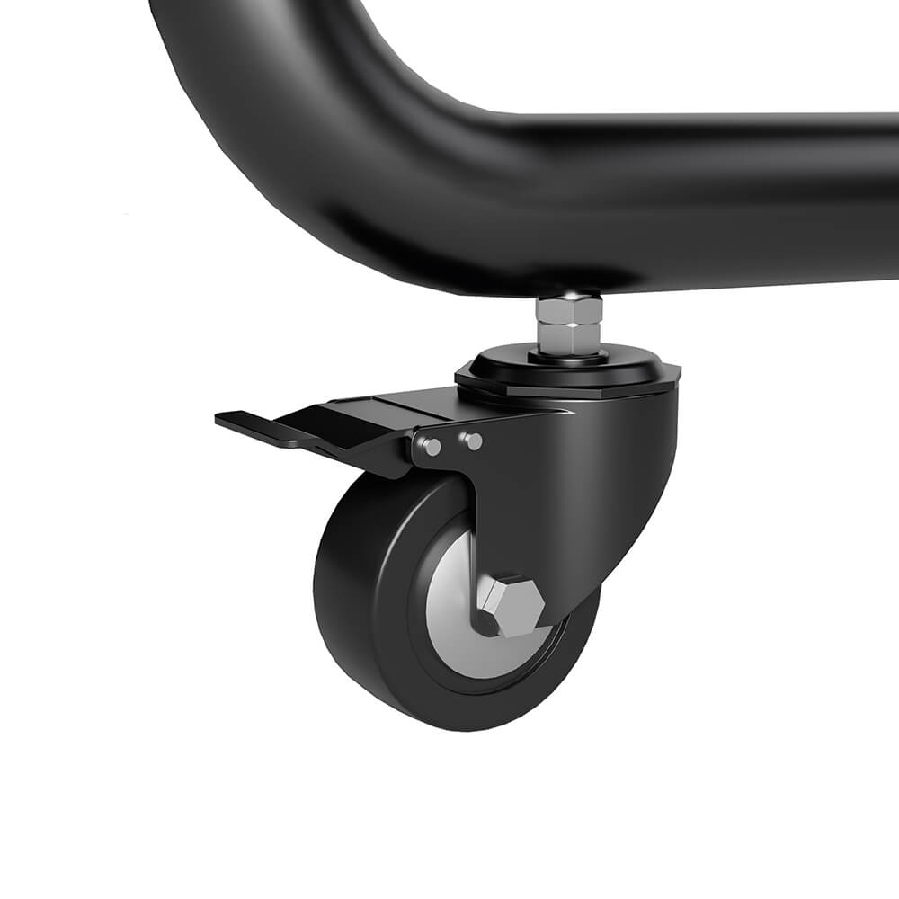 TV Hama ställ mobilt Med Hjul Upp Till 100 tum Svart