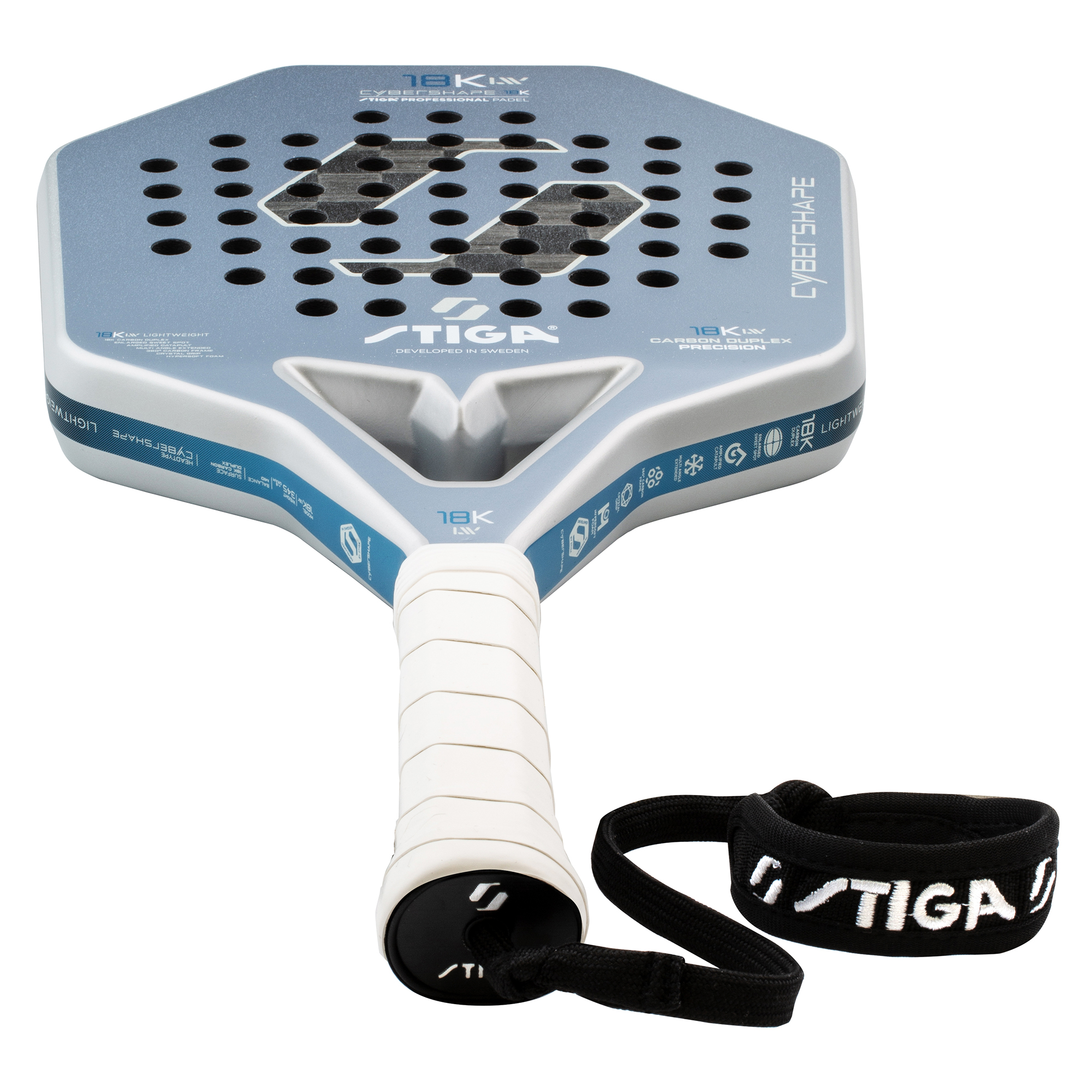 Padelracket STIGA Sports 18K LW 2 Cybershape