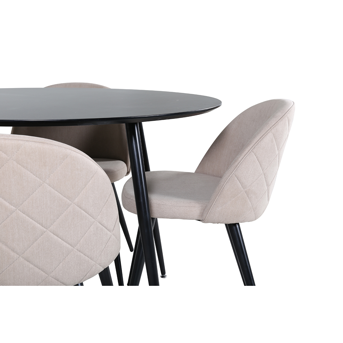 Matgrupp Venture Home Silvia med 4 Valentina Stitcthes Stolar Polyesterlinen