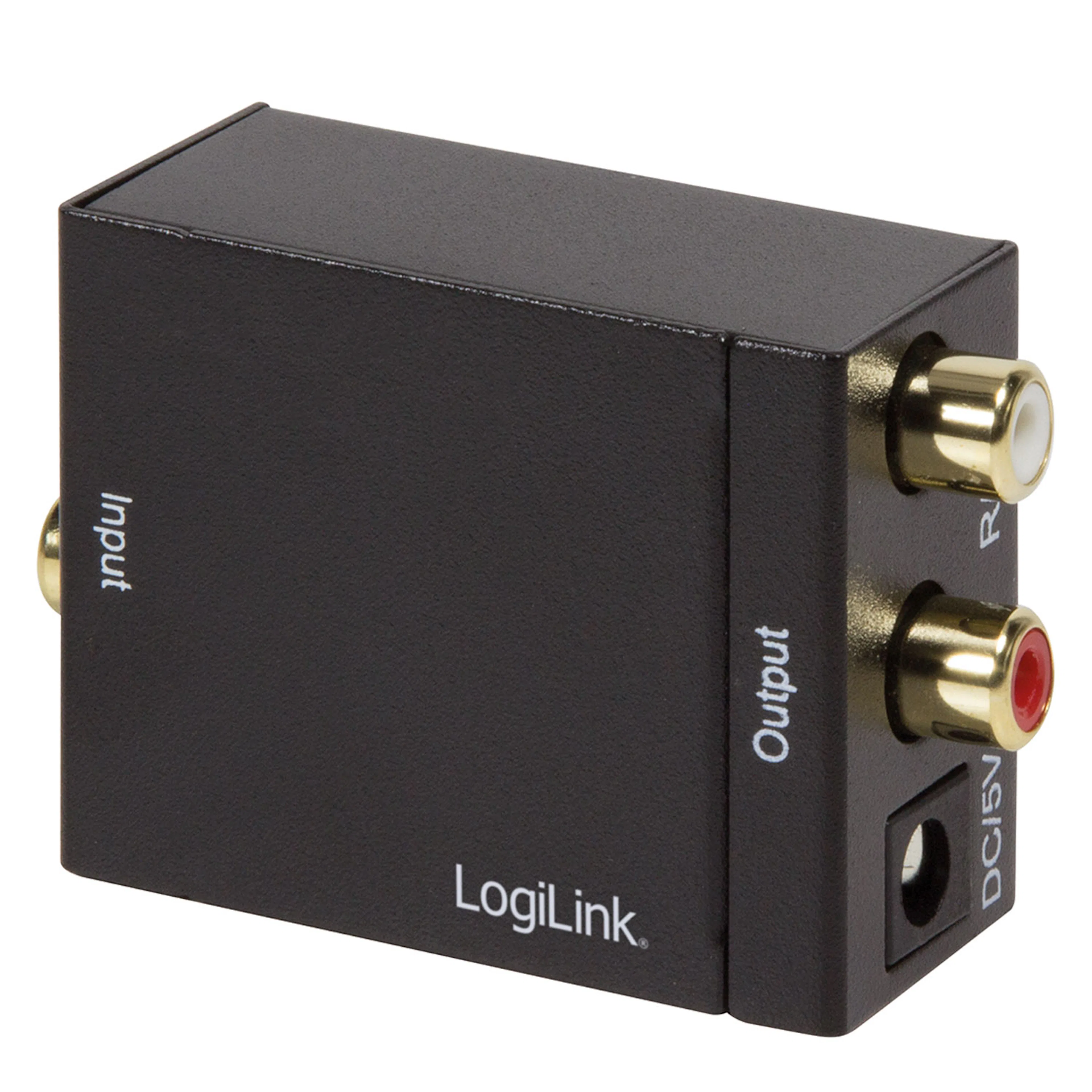 Digital till Analog Ljudomvandlare LogiLink Digital Tos/Coax till Analog RCA