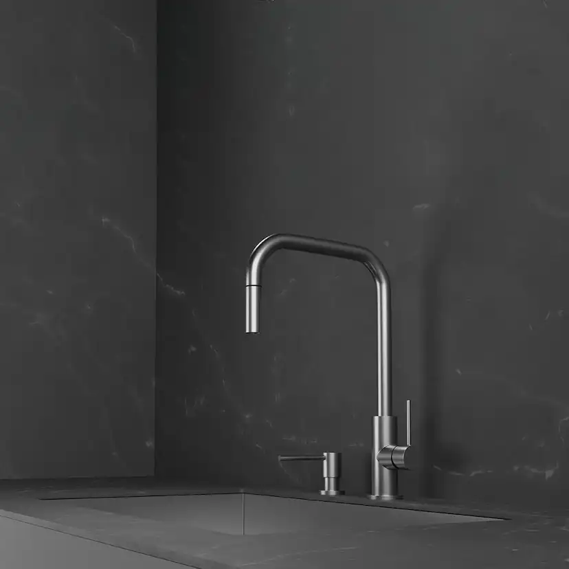 Diskmedelspump Scandtap Steel Clean Dispenser