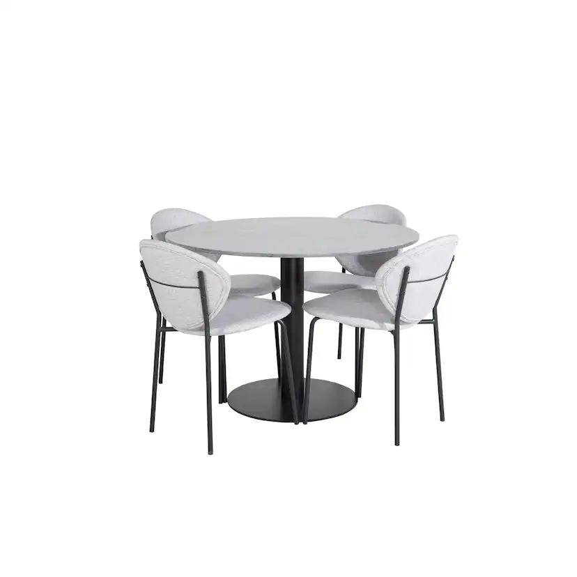 Matgrupp Venture Home Estelle med 4 Valor Stolar PolyEstelletyg
