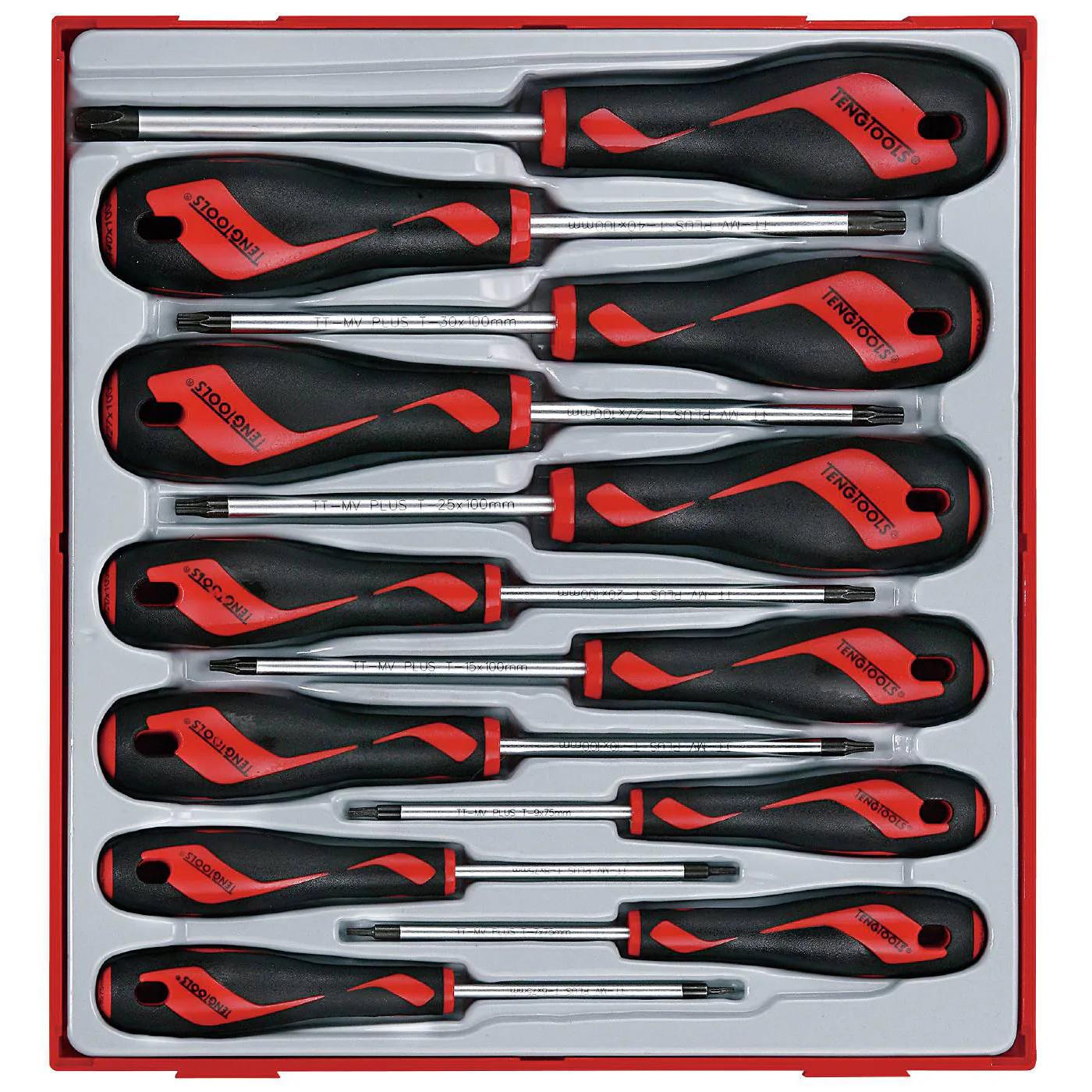 Skruvmejselsats 12 delar TX Teng Tools TTD912TXN