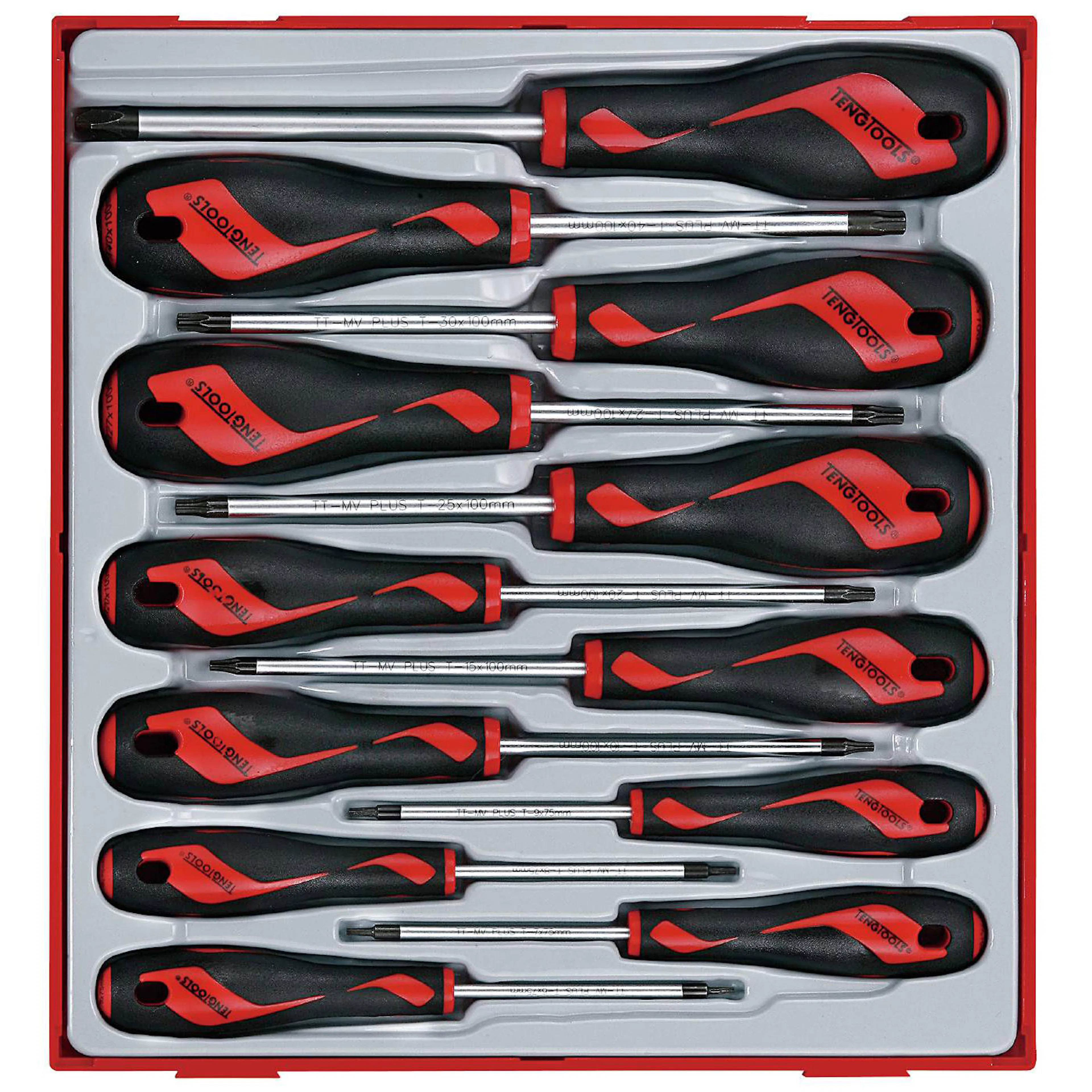 Skruvmejselsats 12 delar TX Teng Tools TTD912TXN