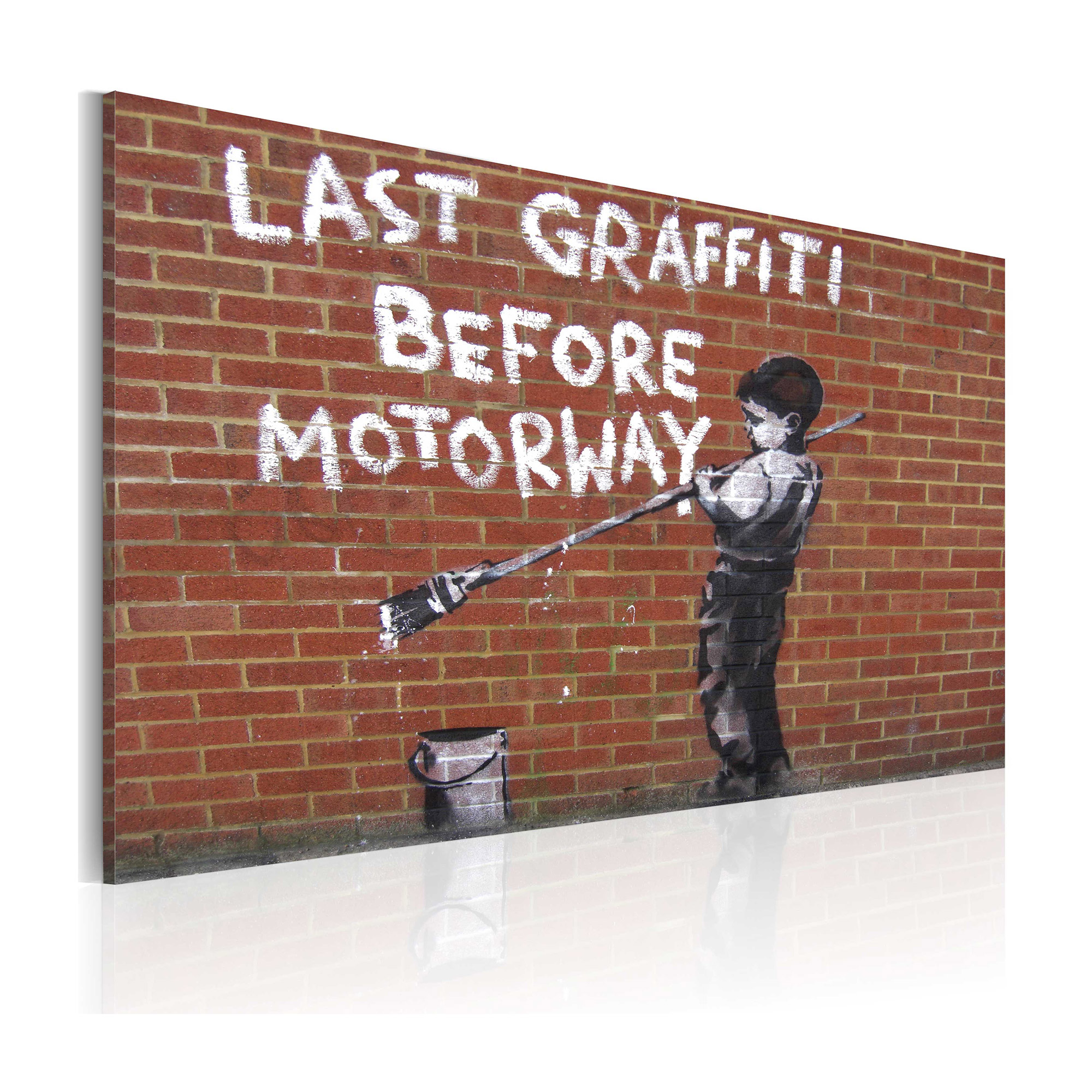 Tavla Arkiio Last Graffiti Before Motorway Banksy 60x40