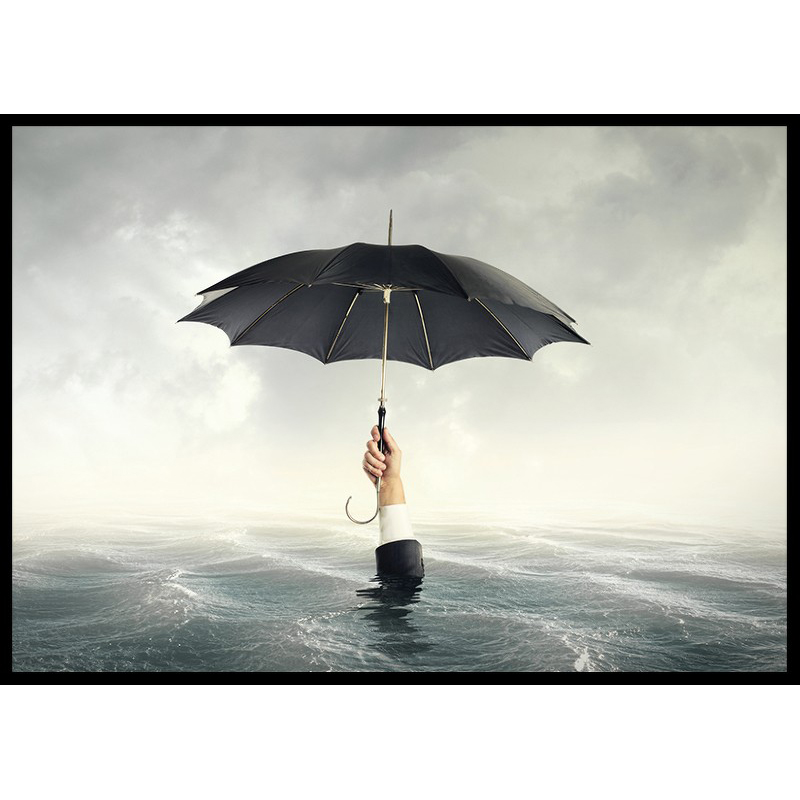 Poster Gallerix Drowning With An Umbrella