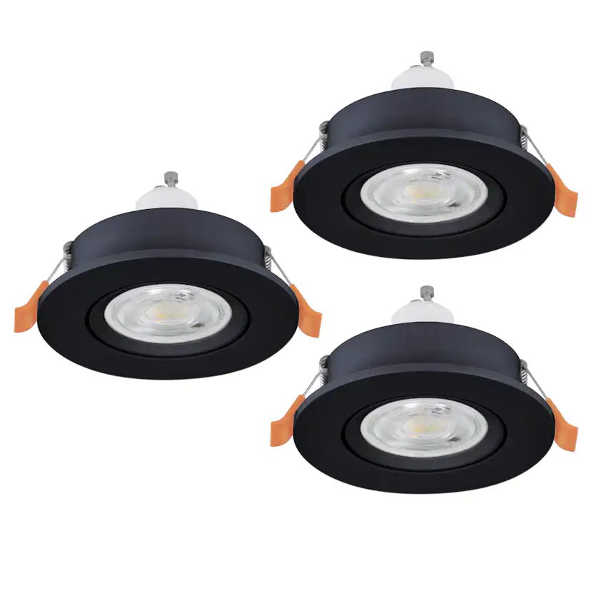 Infälld Lampa Eglo Barranco 90 mm 4000K Set om 3