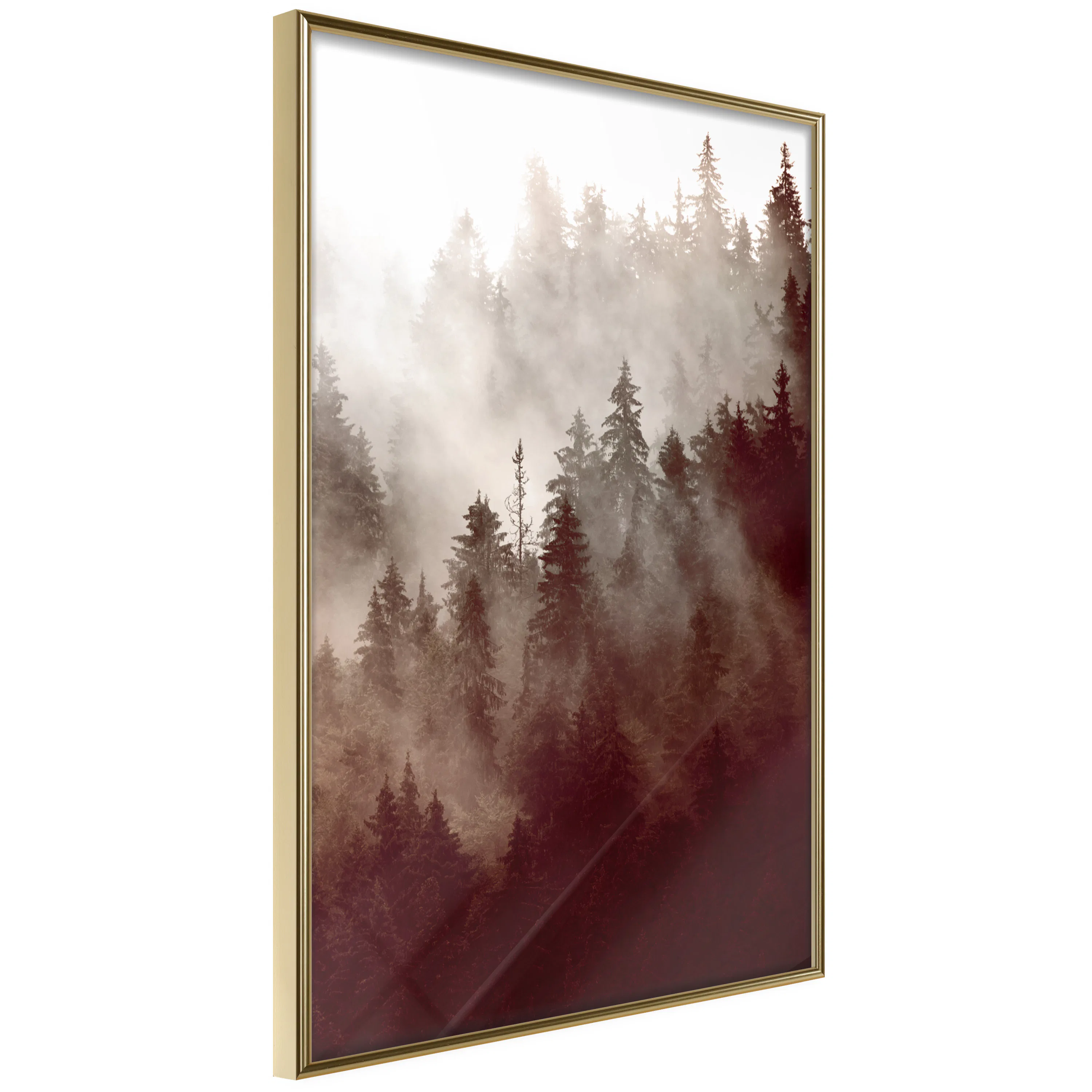 Poster Artgeist Affisch Brown Forest