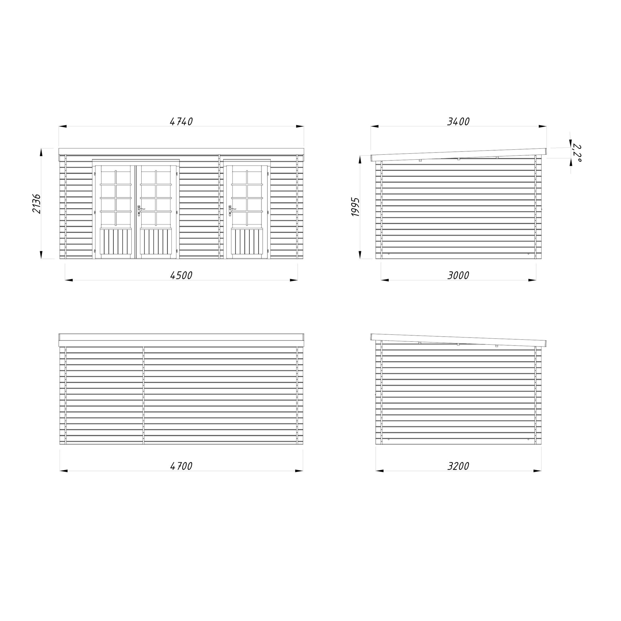 Stuga Palmako Ella 13,5 m2