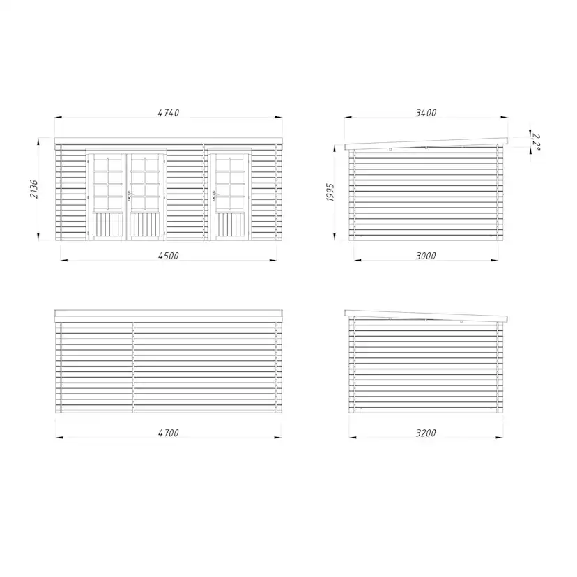 Stuga Palmako Ella 13,5 m2