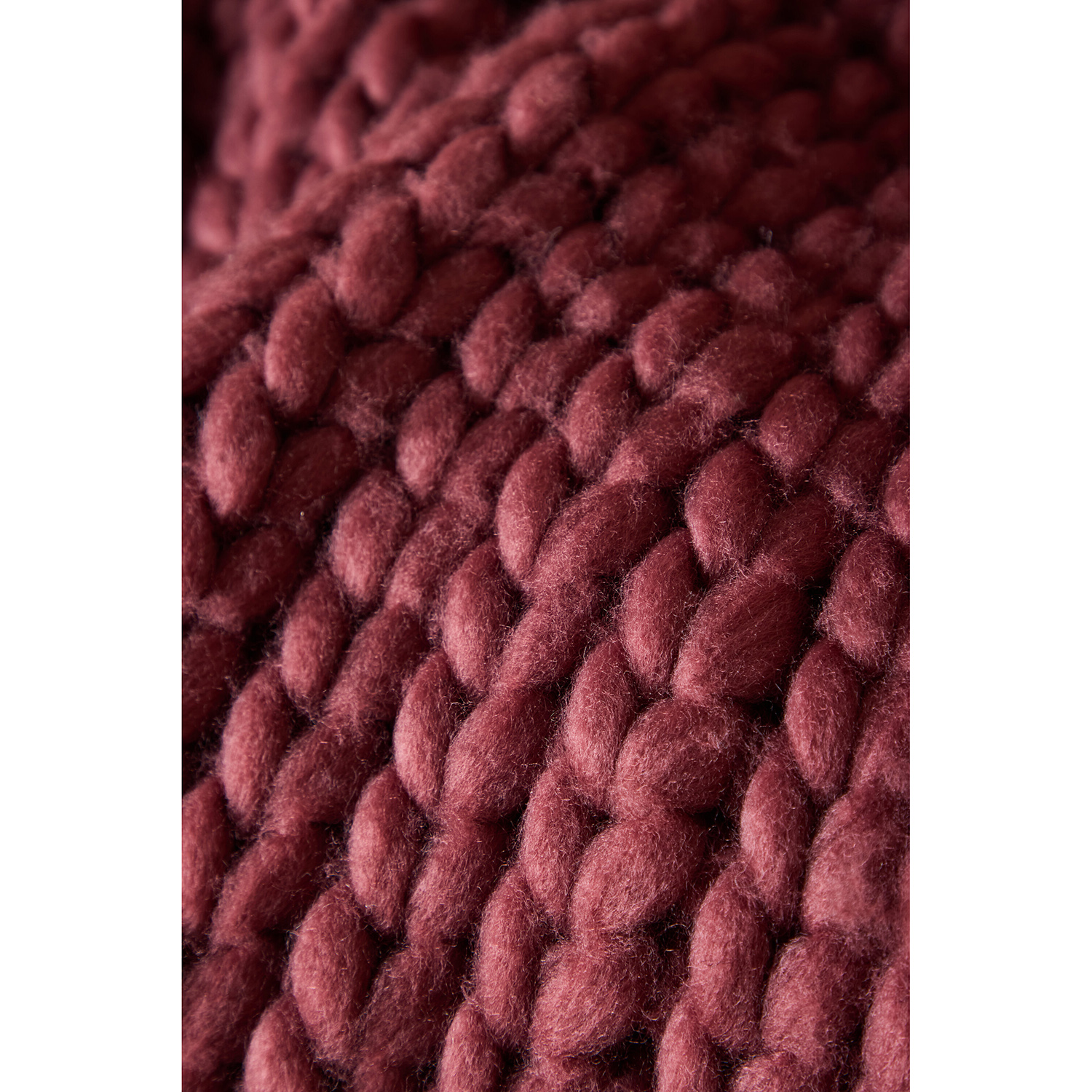 Kate Throw 170 x 130 cm - / Burgundy Polyester Pläd Venture Home Kate