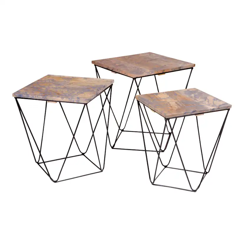 Sidobord House Nordic Ranchi Set om 3