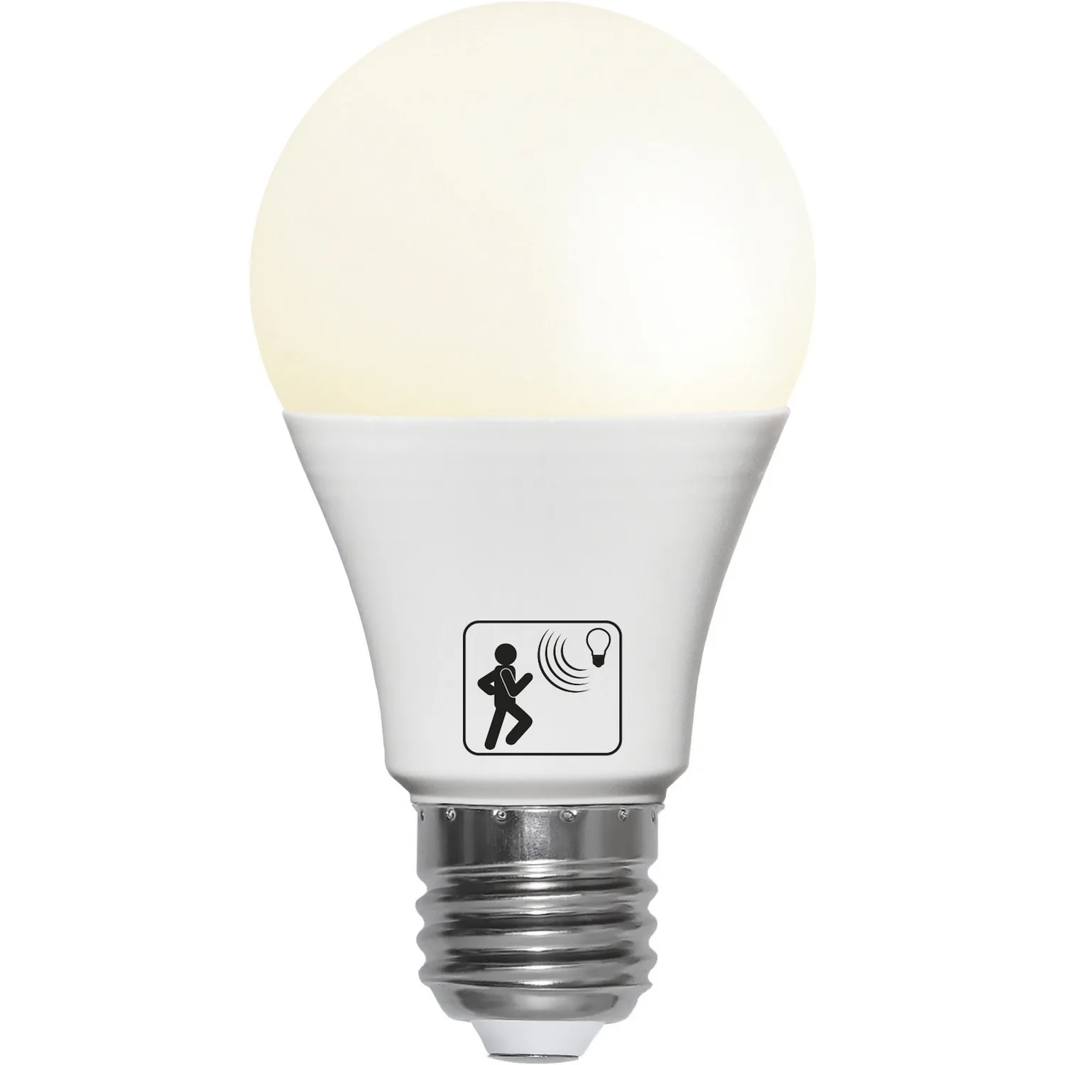 LED-lampa Star Trading E27 A60 Motion Twilight Sensor Opal 4,8W