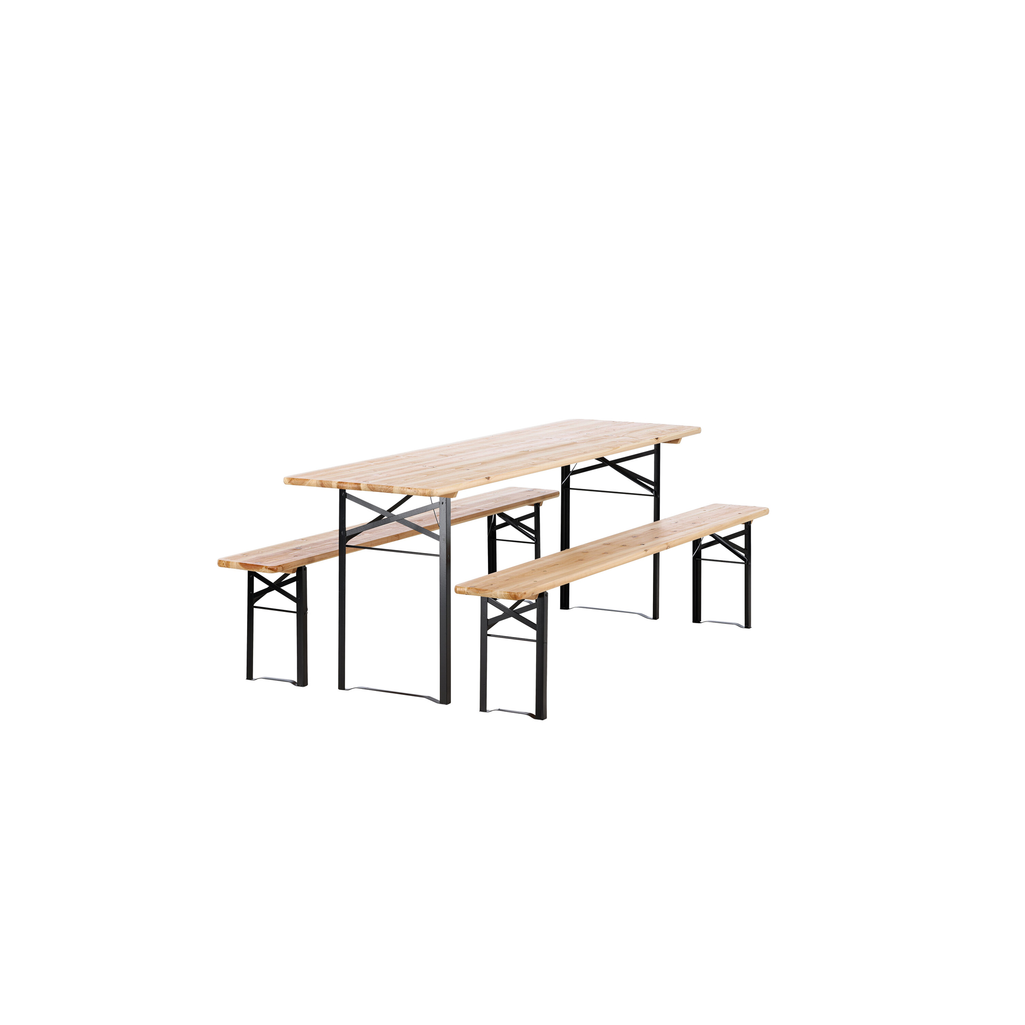 Bänkbord Venture Home Guniess Ihopfällbart Picknickbord med 6 Sittplatser