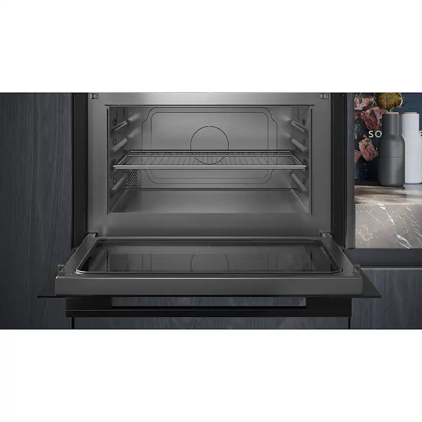 Ugn och Mikro Siemens iQ700 HM736G1B1 + CE732GXB1 Kombiugn Med Mikro För Inbyggnad Svart