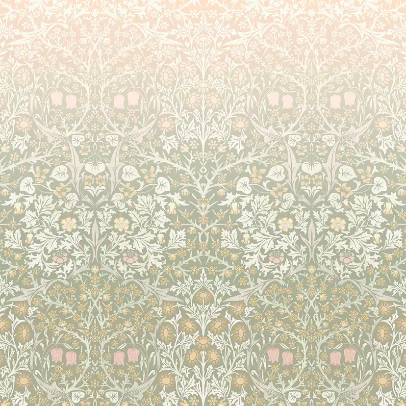 Fototapet William Morris At Home Blackthorn Sage & Pink