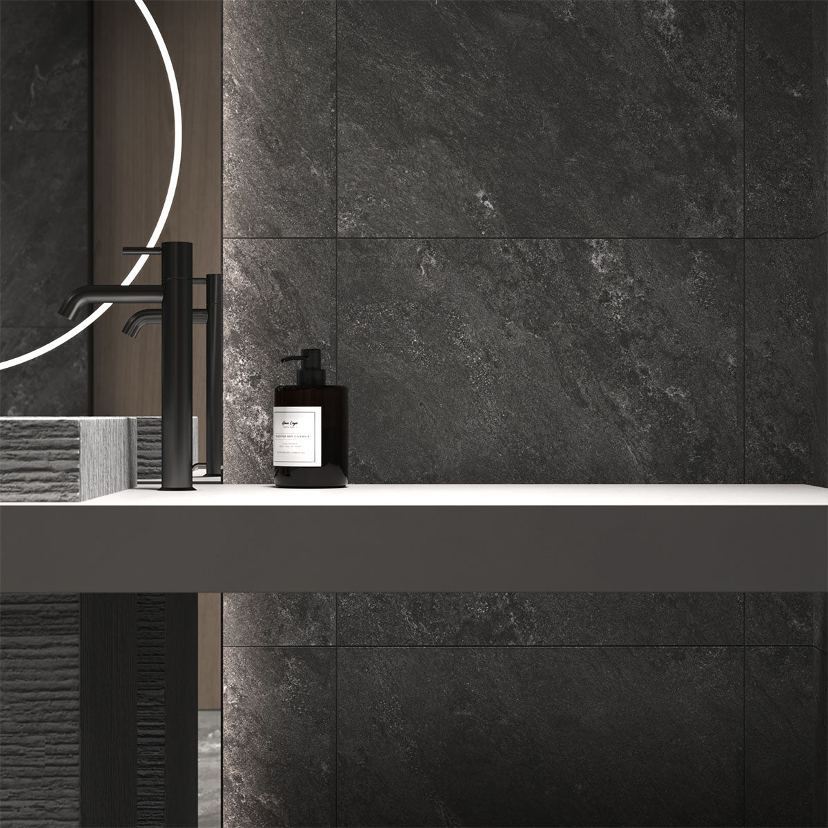 Klinker Tenfors Newport Graphite Marmor Matt 60x60
