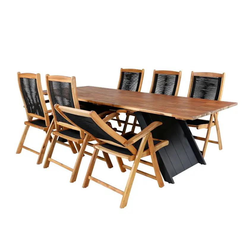 Matgrupp Venture Home Doni med 6 Peder Positionsstolar