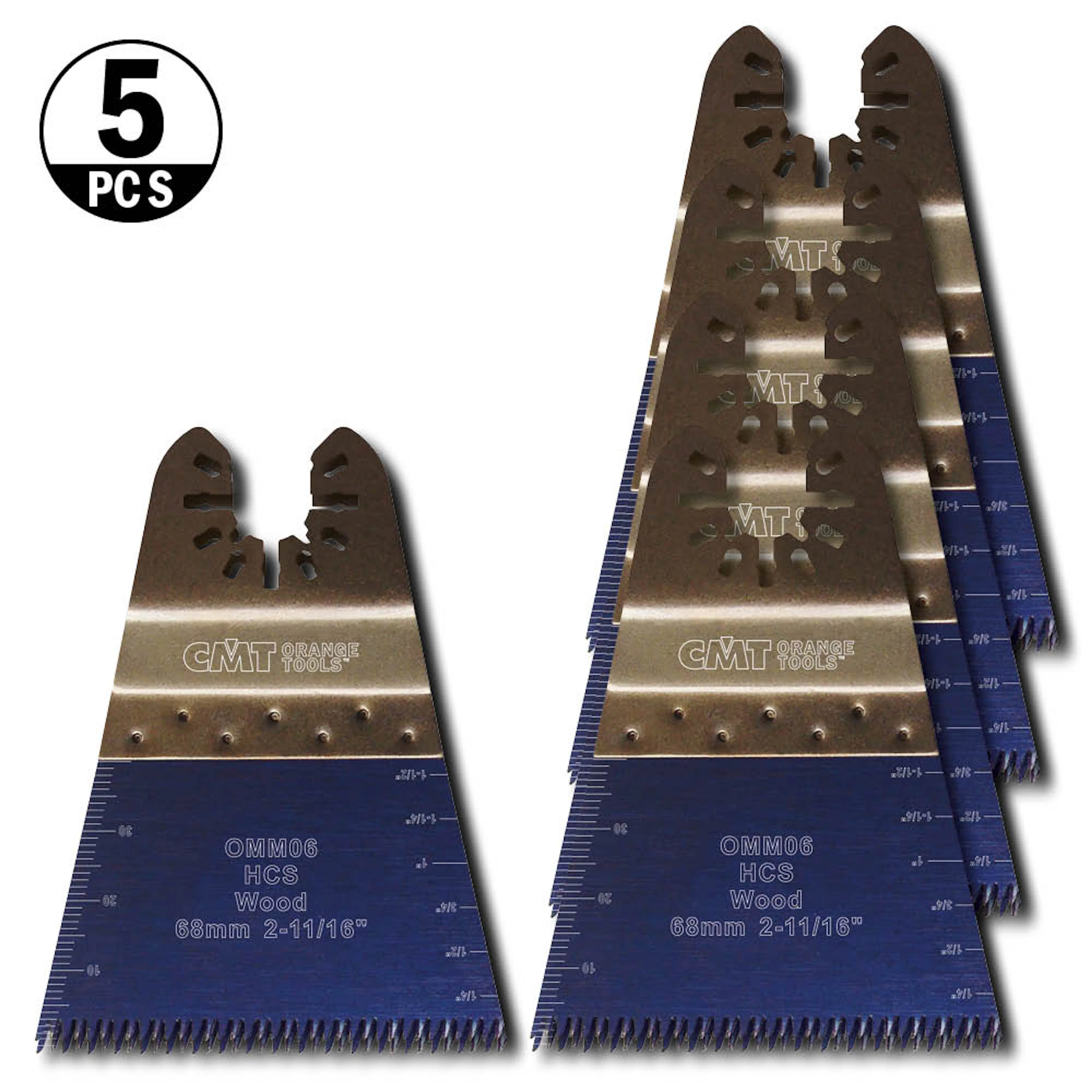Multicut 68x40mm HSS Trä/plast 5-pack 5 st
