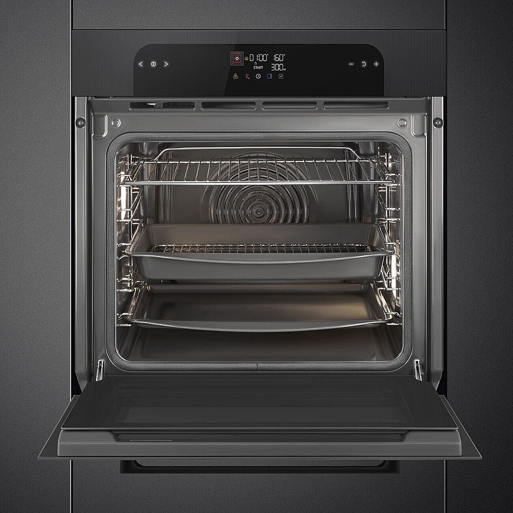 Termoventilerad Ugn Smeg SOP6202TB med Airfry-funktion Svart 60 cm