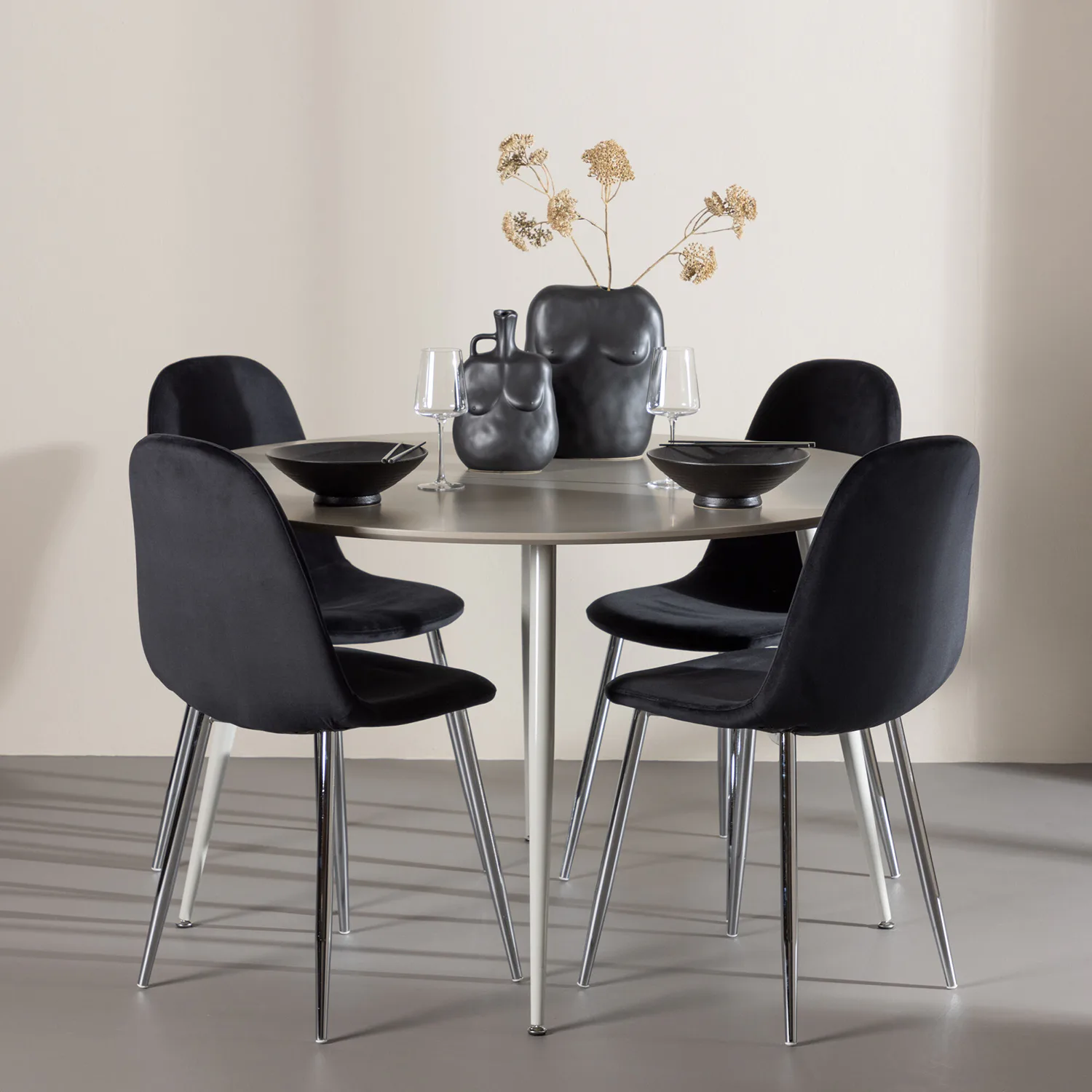 Beige/Svart