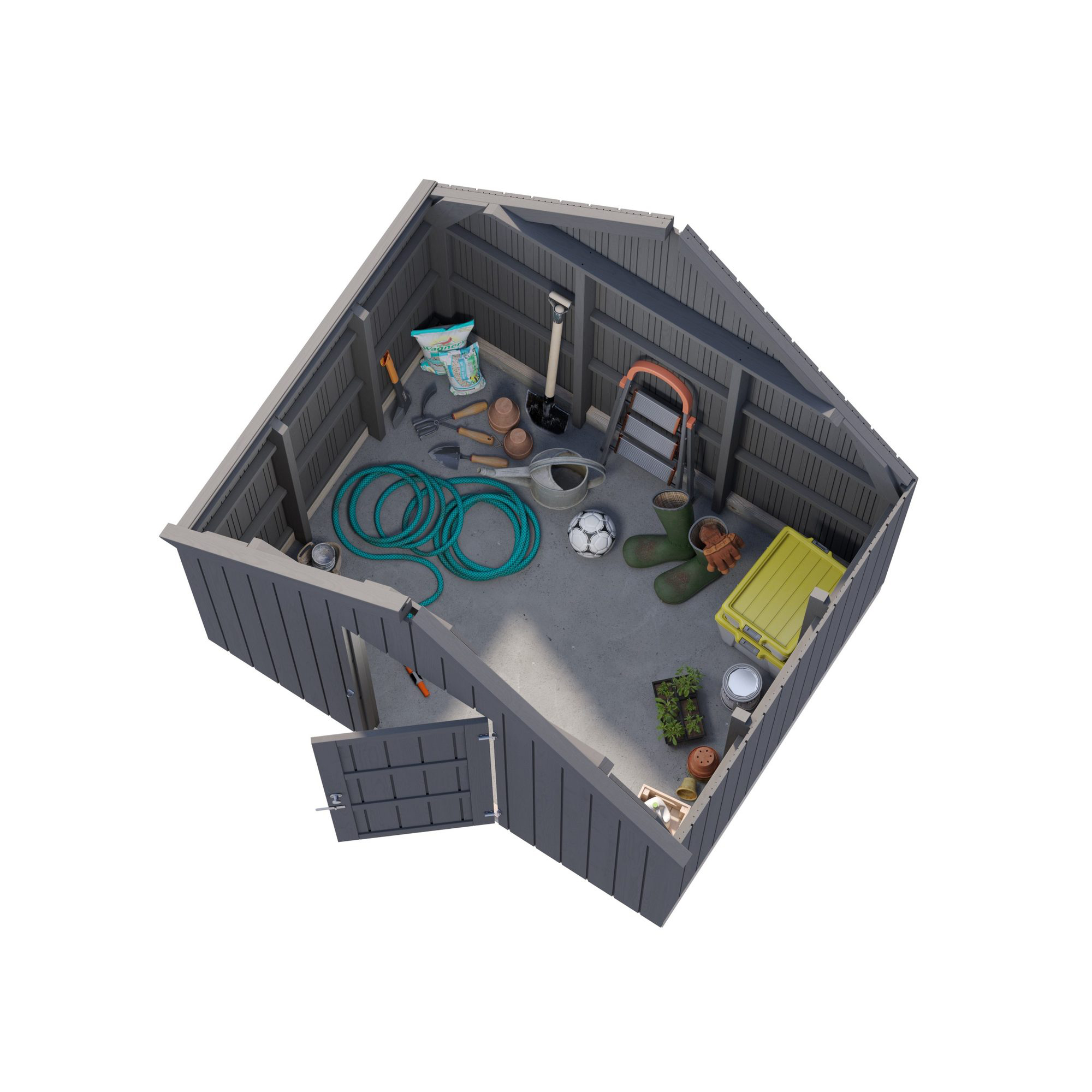 Förråd Palmako Emilia 4,4 m² (inv 4,0 m²)