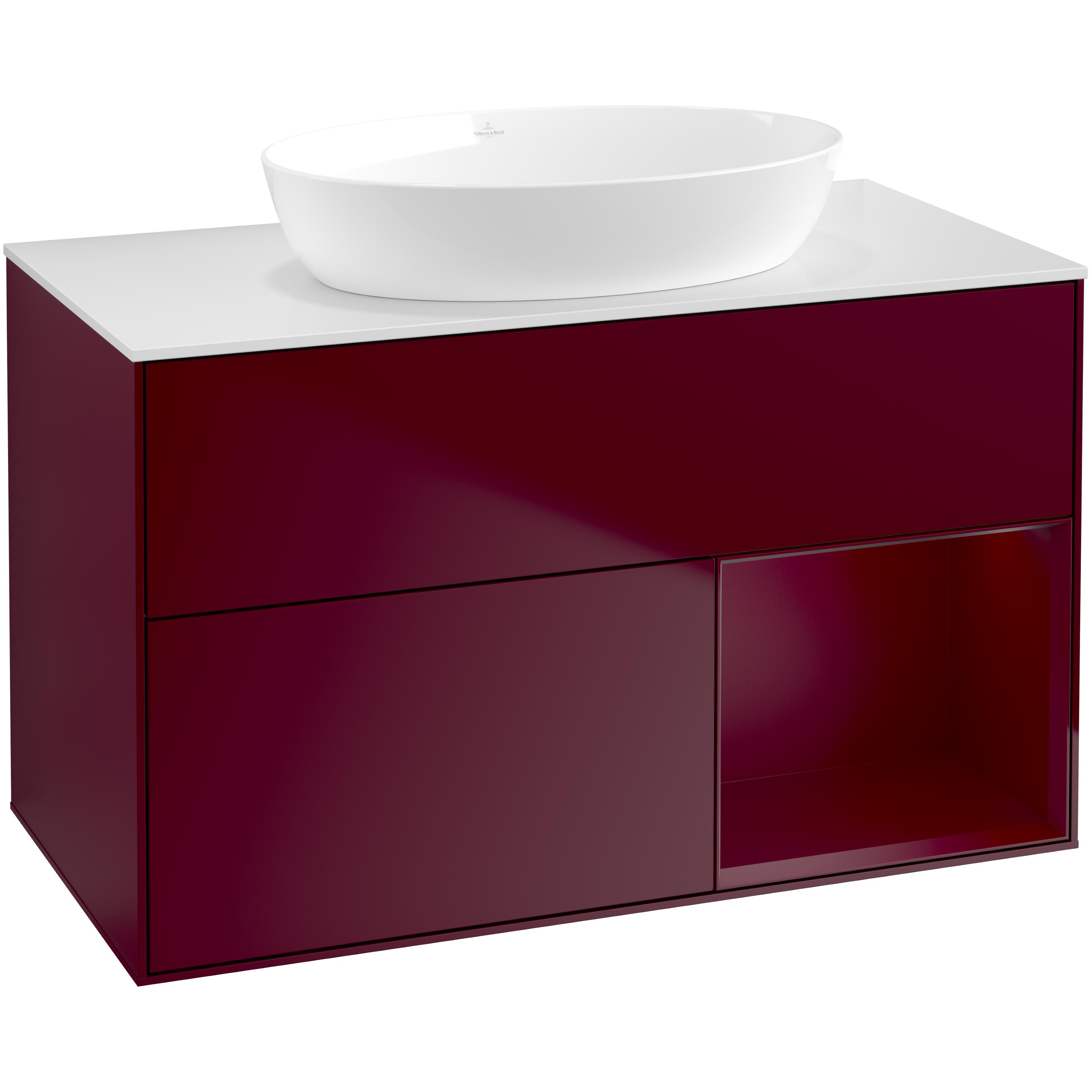 Tvättställsskåp Villeroy & Boch Finion med 2 Lådor Hylla och Bänkskiva för Fristående Tvättställ från Artis & Collaro