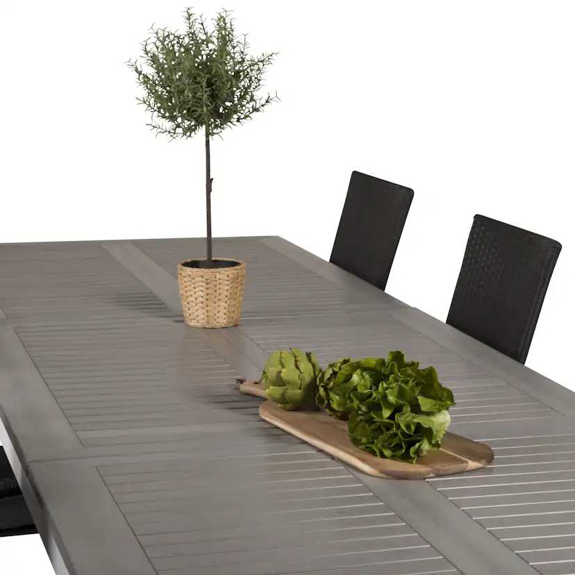 Matgrupp Venture Home Aleyna 224/324 med 8 Asta Stolar