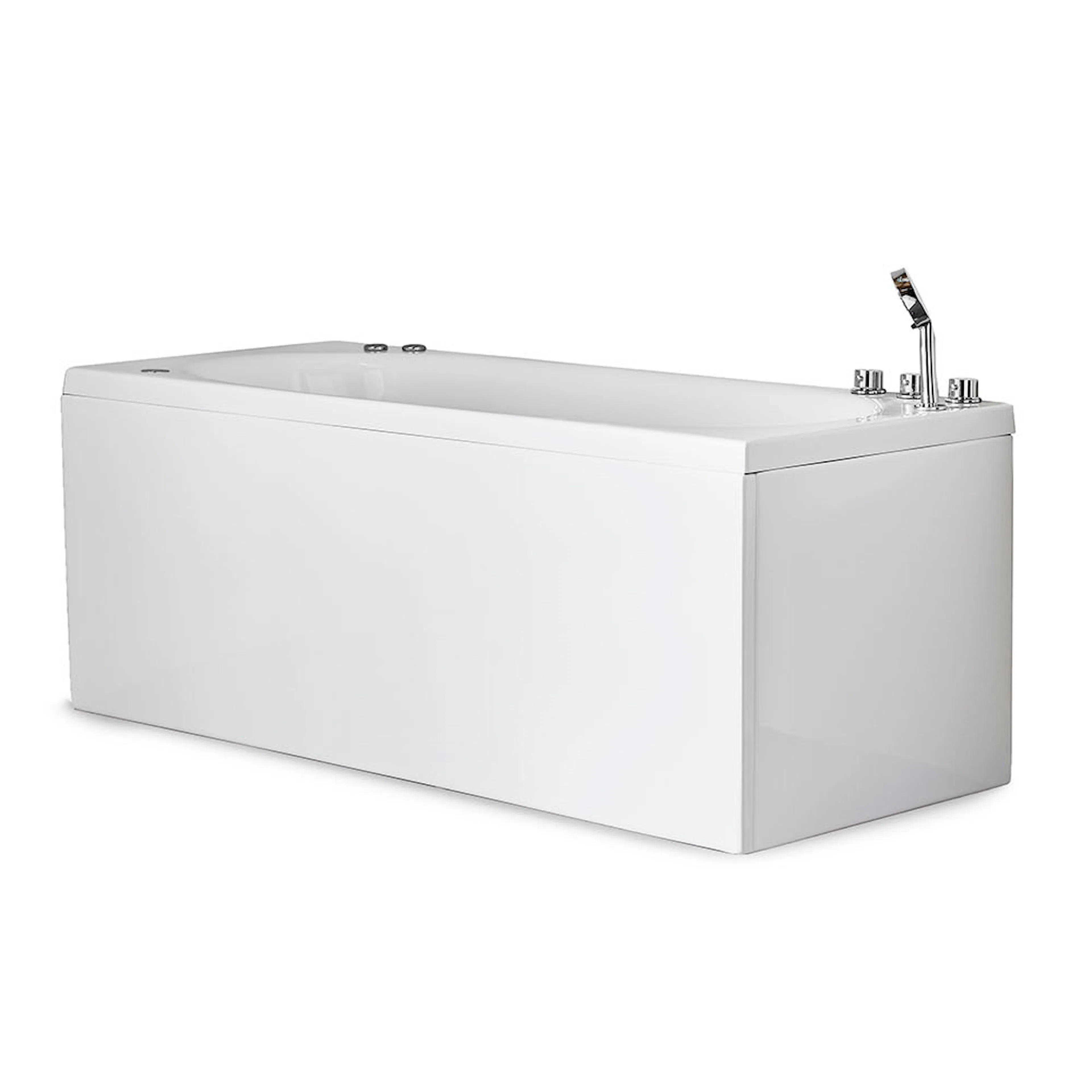 Bubbelbadkar Relounge 160 Right-Silver + inkl. Blandare Right Silver