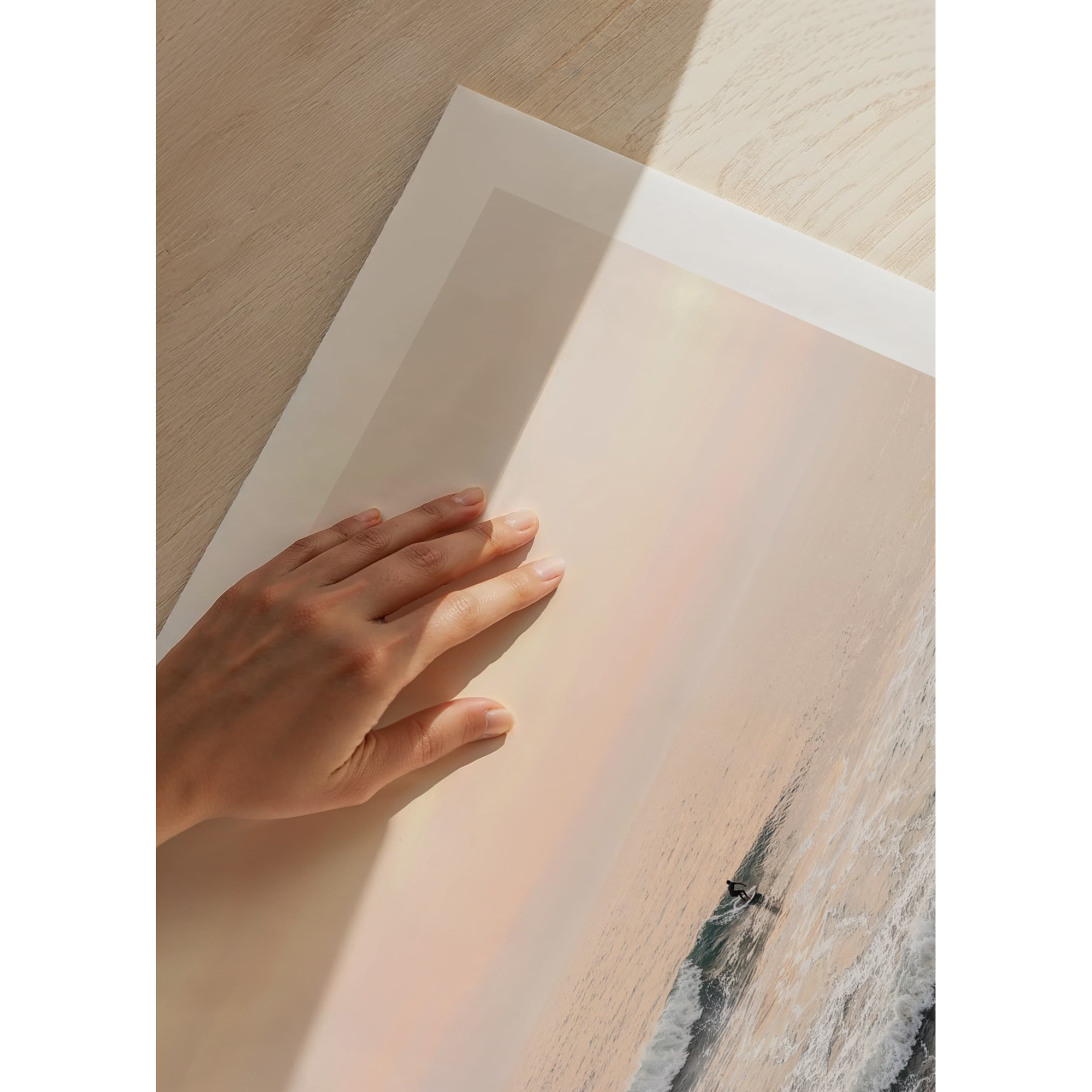 Poster Gallerix Solitary Surfer Sunset