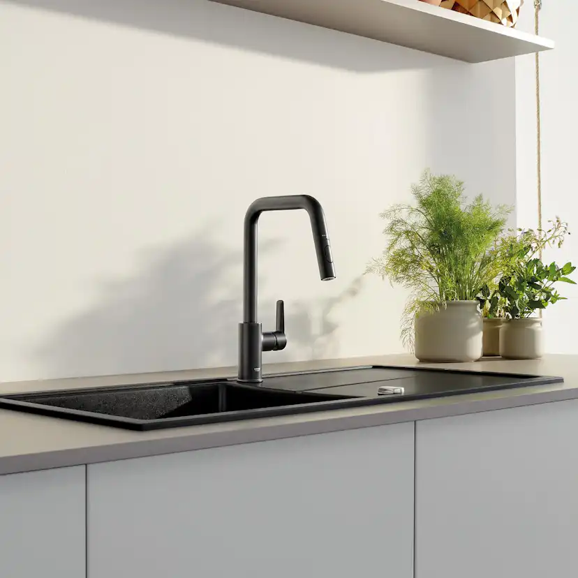 Köksblandare Grohe Start med Utdragbar Pip