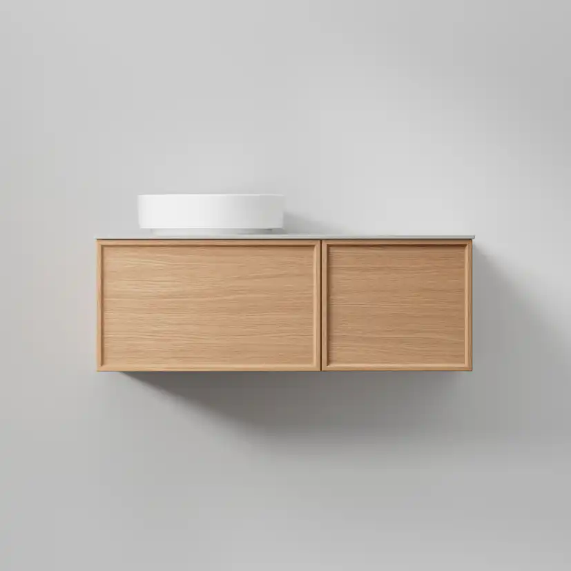 AIR Wood 100 B,Natural Oak,Helfront 2 lådor(V), Lucka(H),996 Natural Oak, Helfront med 2 lådor (V), Lucka (H)