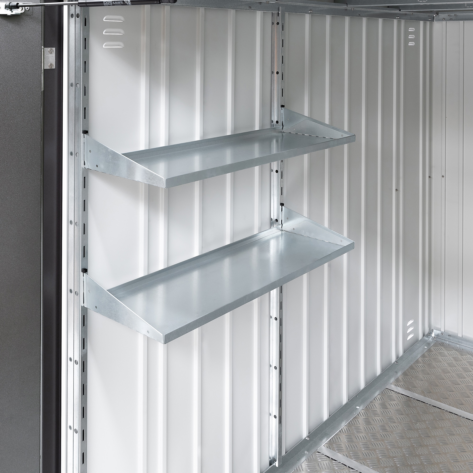 Hyllset Biohort MiniGarage L Stolpar och 2 hyllplan