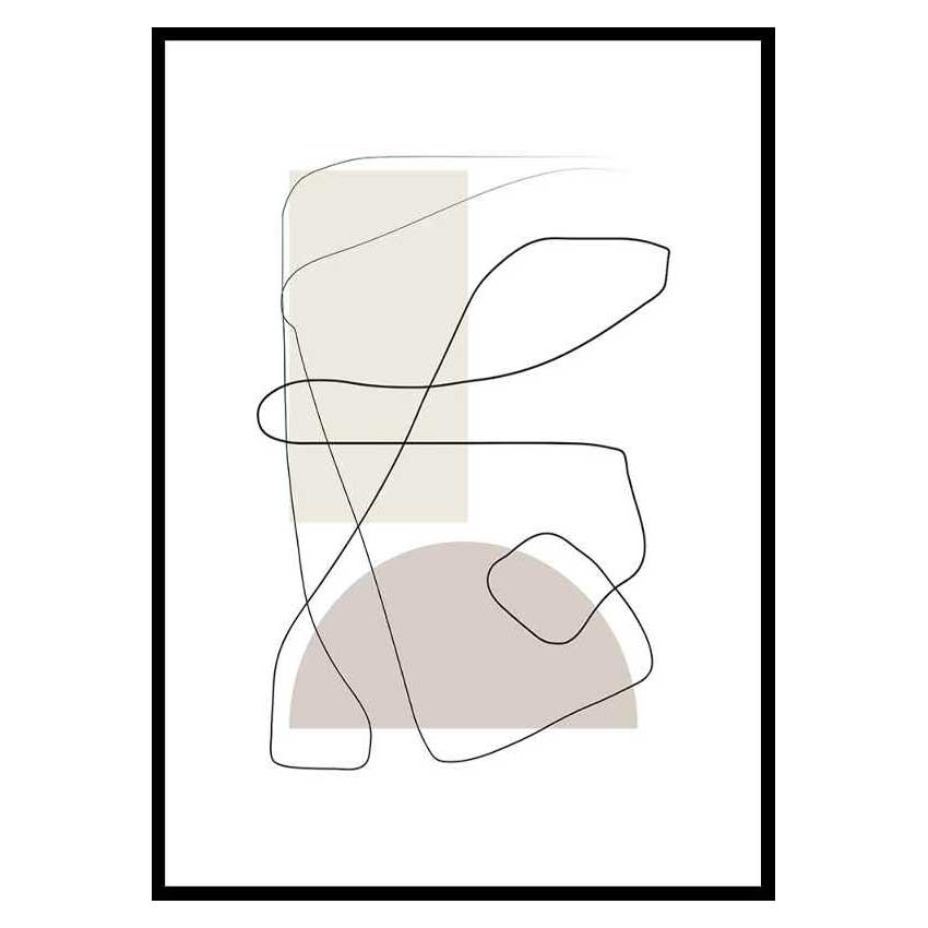 Poster Gallerix Art des Lignes No1