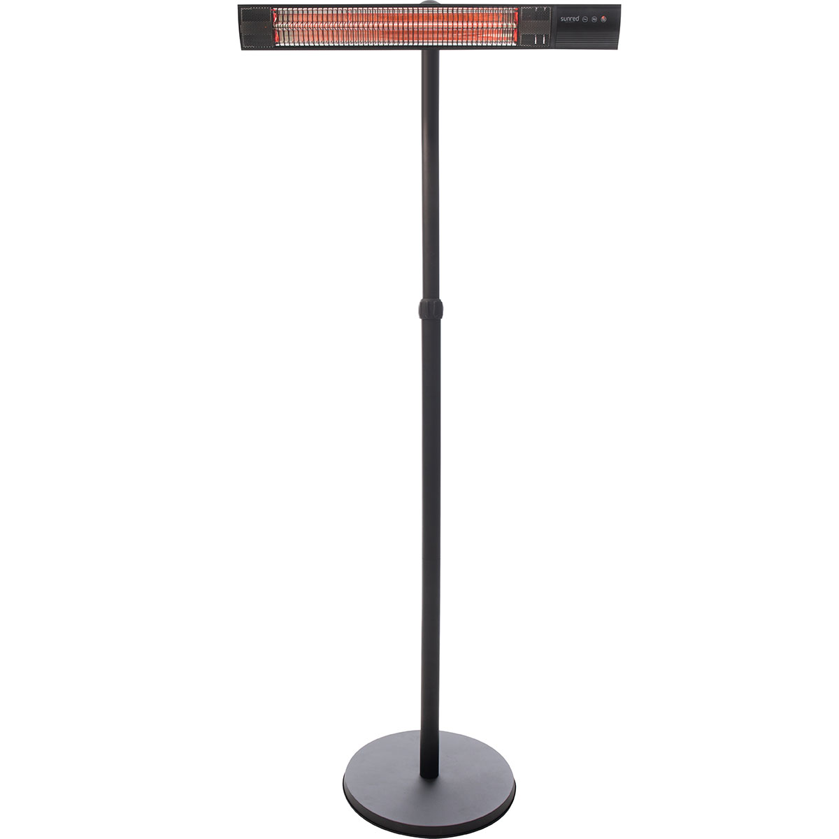 Infravärmare SunRed RD-DARK-25S Terrassvärmare, Stående Design i Svart, 2500 W