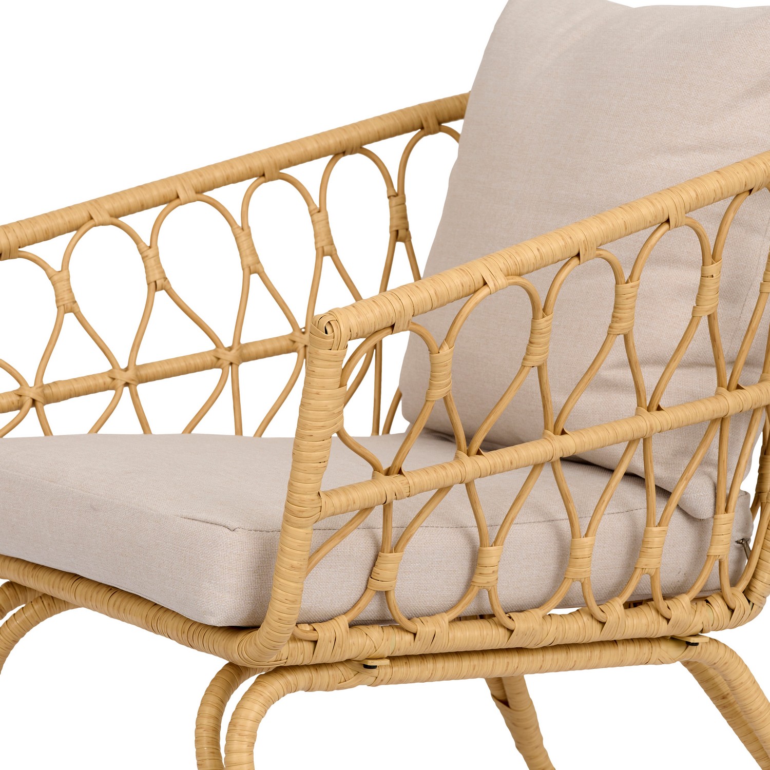Loungeset ENVY DESIGN Magrethe Utemöbler med Dynor i Rotting