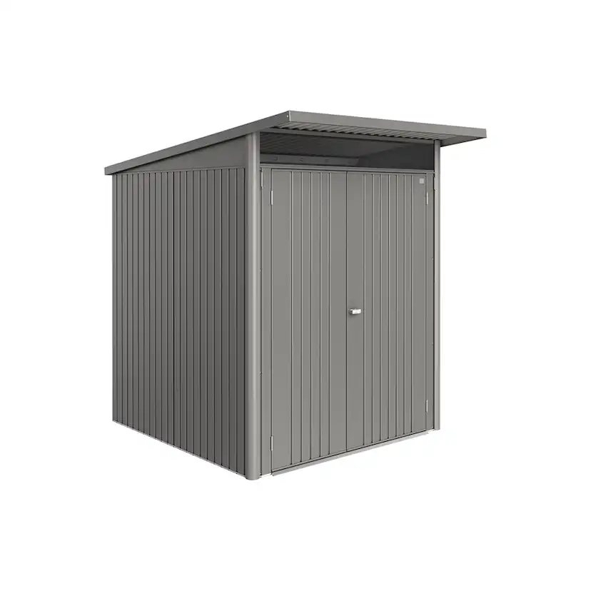 Redskapsbod Biohort Avantgarde Eco A1 Metallic Kvartsgrå Dubbeldörr