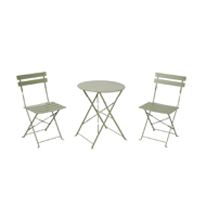 Caféset Outfit Sam 2st Fällbara Stolar med Bord Ø60 cm
