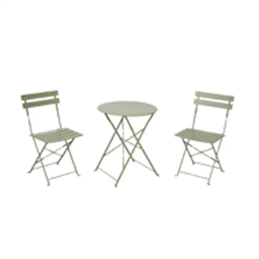 Caféset Outfit Sam 2st Fällbara Stolar med Bord Ø60 cm