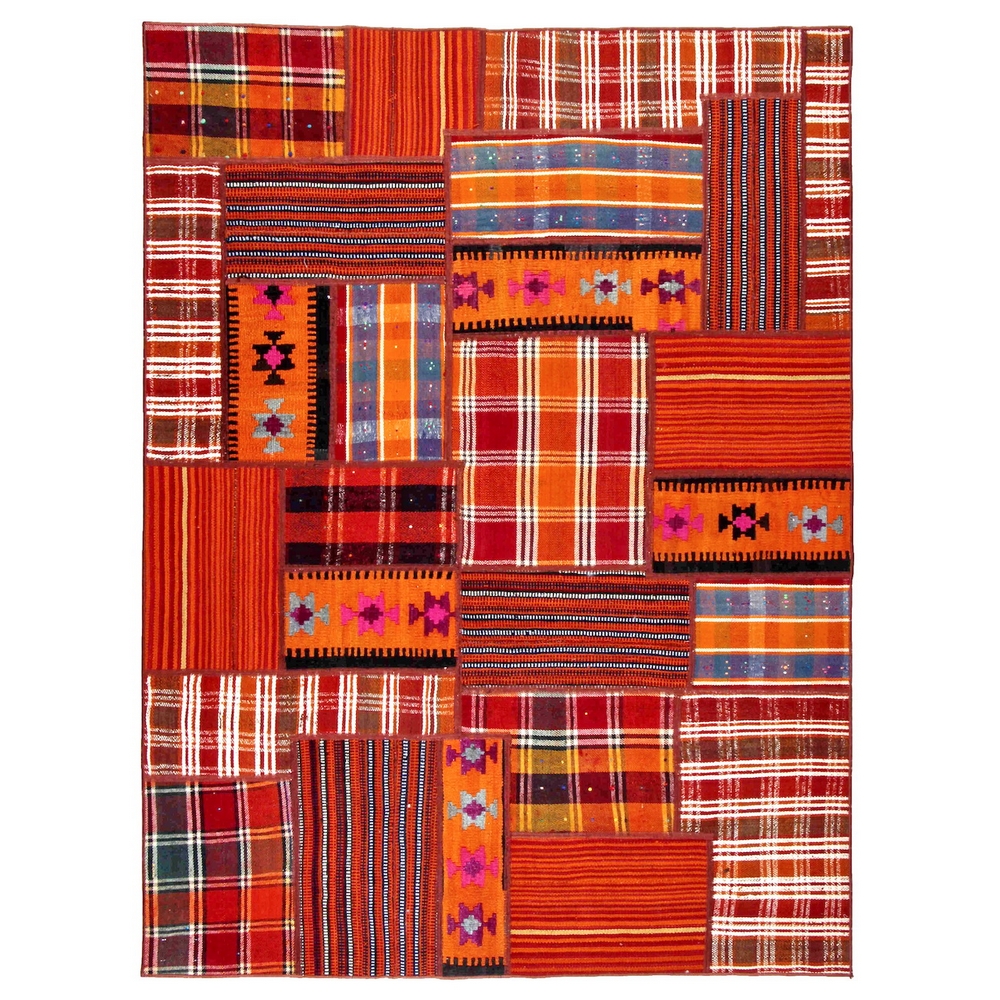Persisk Patchworkmatta Arkiio 752103 Kelim Flerfärgad 153x206