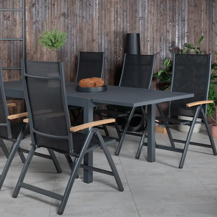 Matgrupp Venture Home Marbella med 6 Pave Stolar