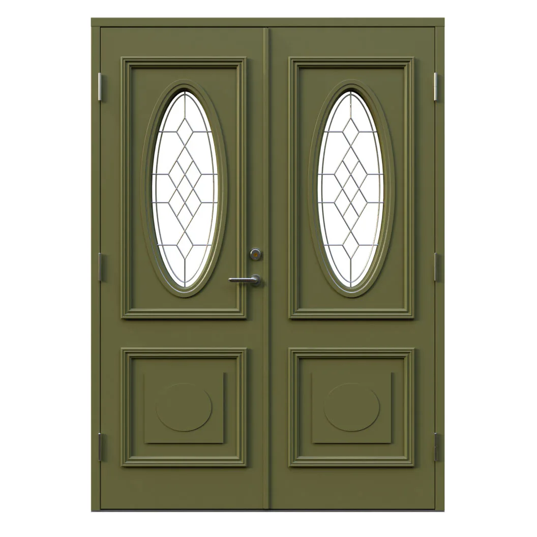 Oval 15x21 V NCS S-5020-G70Y BxH: 150x210 cm, S-5020-G70Y, Grön, Vänster