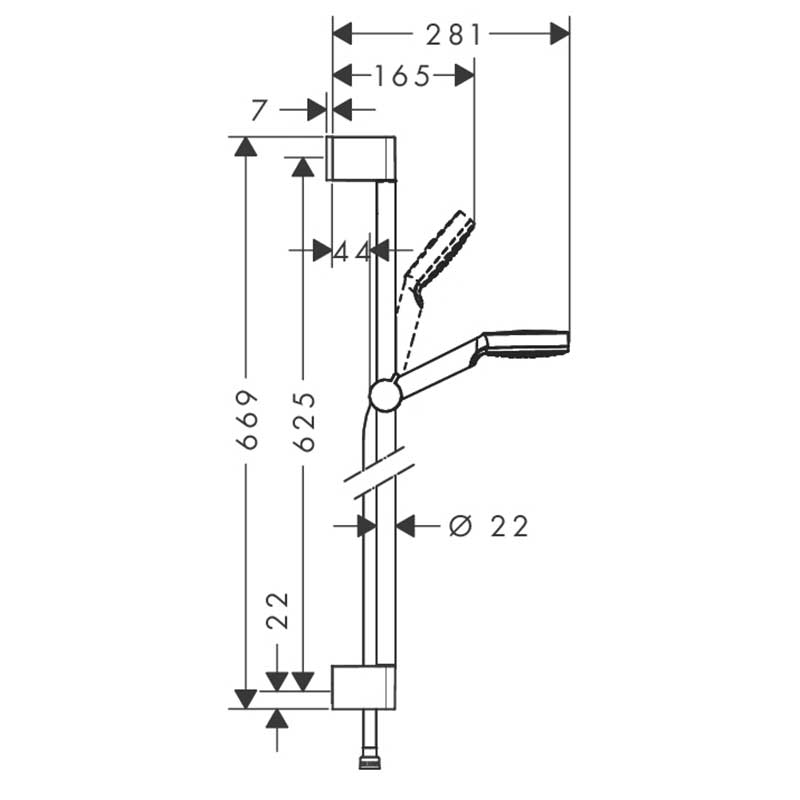 Duschset Hansgrohe Crometta 1jet