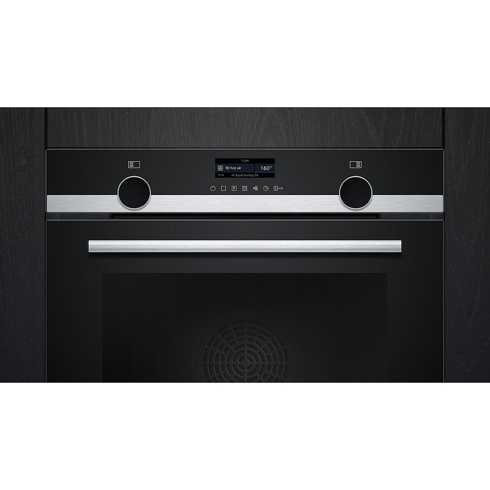 Inbyggnadsugn Siemens HB579GBR3 iQ500 Rostfri med Pyrolytisk Rengöring och Air Fry-funktion