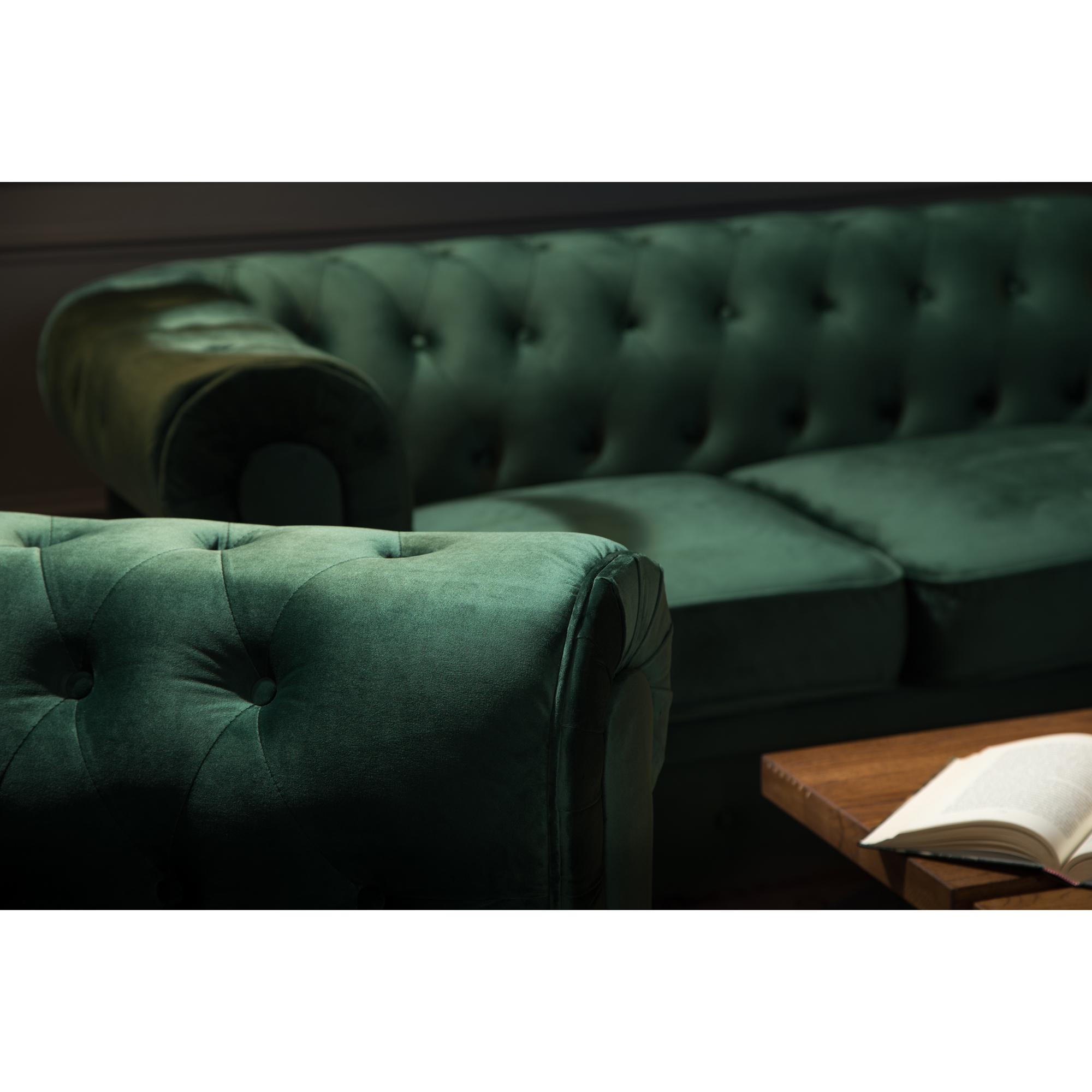 Soffgrupp Manor House Chesterfield Lyx 2-sits med Fåtölj